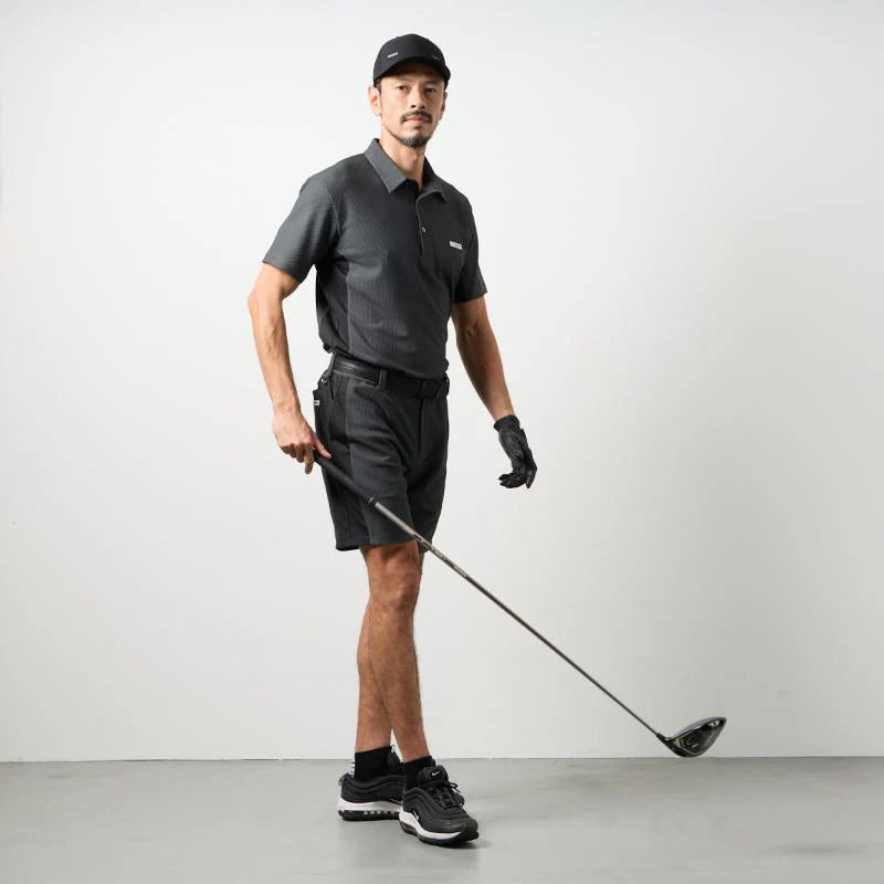 BANDEL GOLF ドライワッフルスウィッチハーフパンツ CHARCOAL GRAY