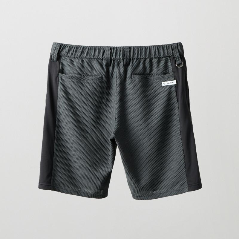 BANDEL GOLF ドライワッフルスウィッチハーフパンツ CHARCOAL GRAY