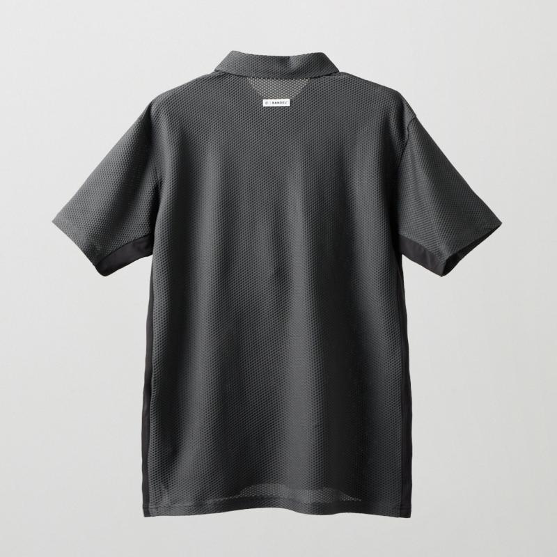 BANDEL GOLF バンデルゴルフ ドライワッフルスウィッチポロシャツ CHARCOAL GRAY