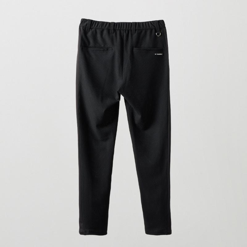 BANDEL GOLF ドライワッフルスウィッチテーパードパンツ BLACK