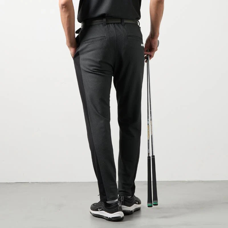 BANDEL GOLF ドライワッフルスウィッチテーパードパンツ CHARCOAL GRAY