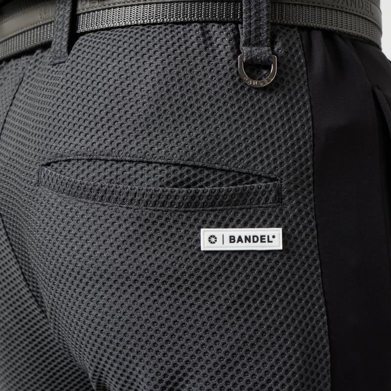 BANDEL GOLF ドライワッフルスウィッチテーパードパンツ CHARCOAL GRAY