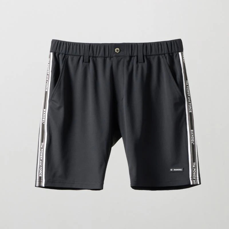 BANDEL GOLF コンセプトノーツテーピングハーフパンツ BLACK