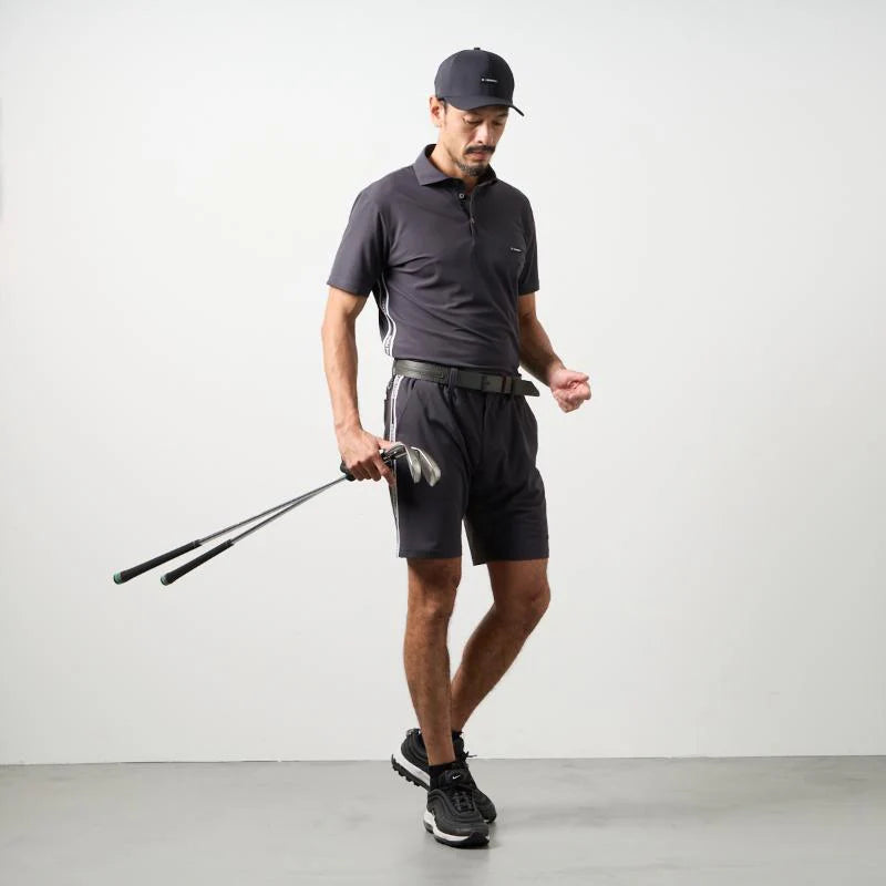 BANDEL GOLF コンセプトノーツテーピングハーフパンツ CHARCOAL GRAY