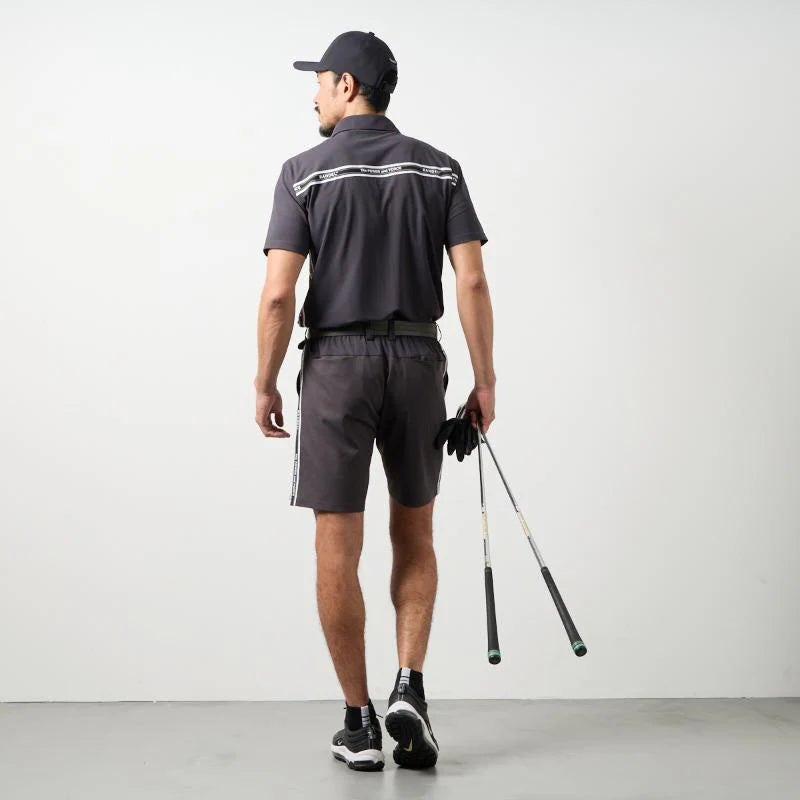 BANDEL GOLF コンセプトノーツテーピングハーフパンツ CHARCOAL GRAY