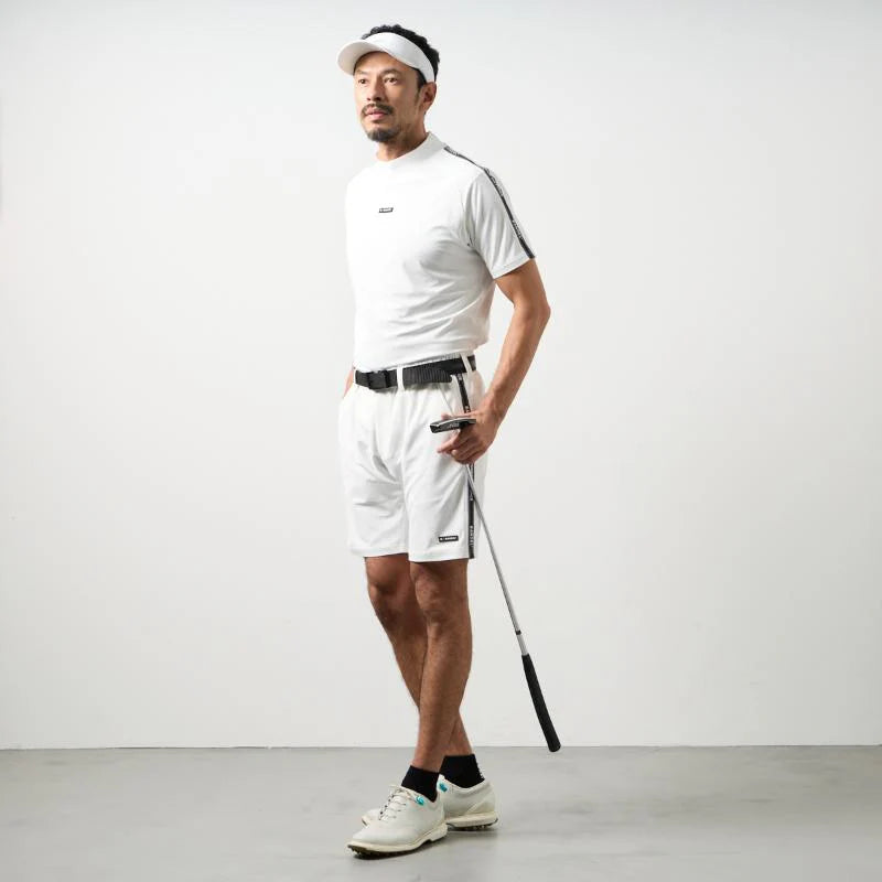 BANDEL GOLF コンセプトノーツテーピングハーフパンツ WHITE