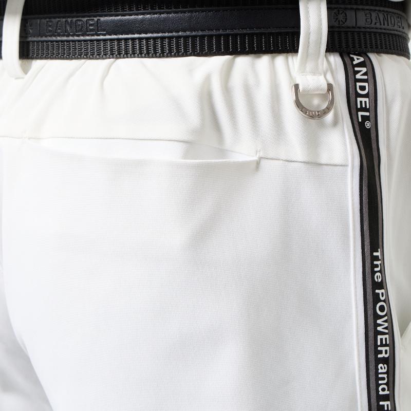 BANDEL GOLF コンセプトノーツテーピングハーフパンツ WHITE