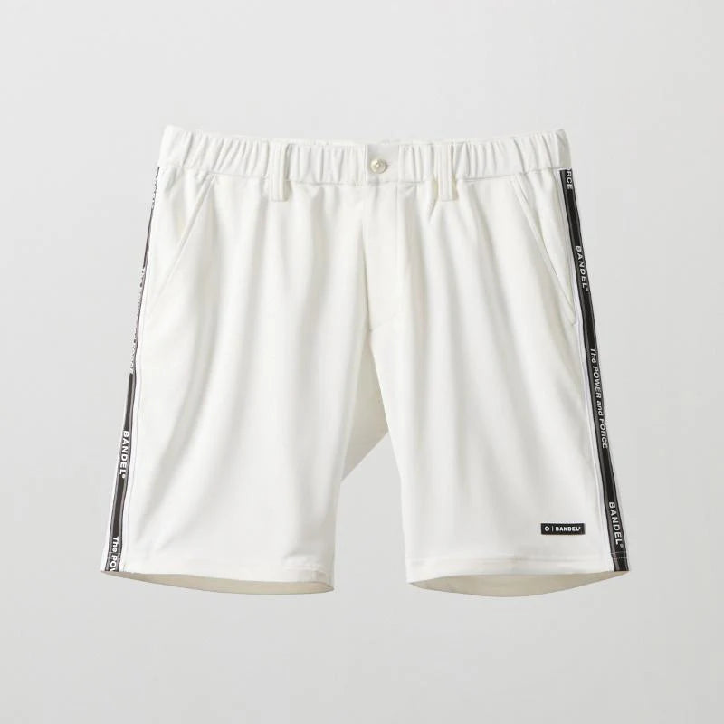 BANDEL GOLF コンセプトノーツテーピングハーフパンツ WHITE
