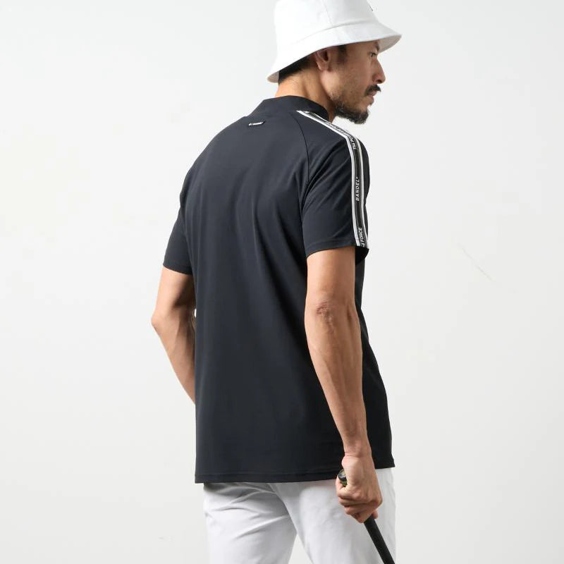 BANDEL GOLF コンセプトノーツテーピングモックネック　BLACK
