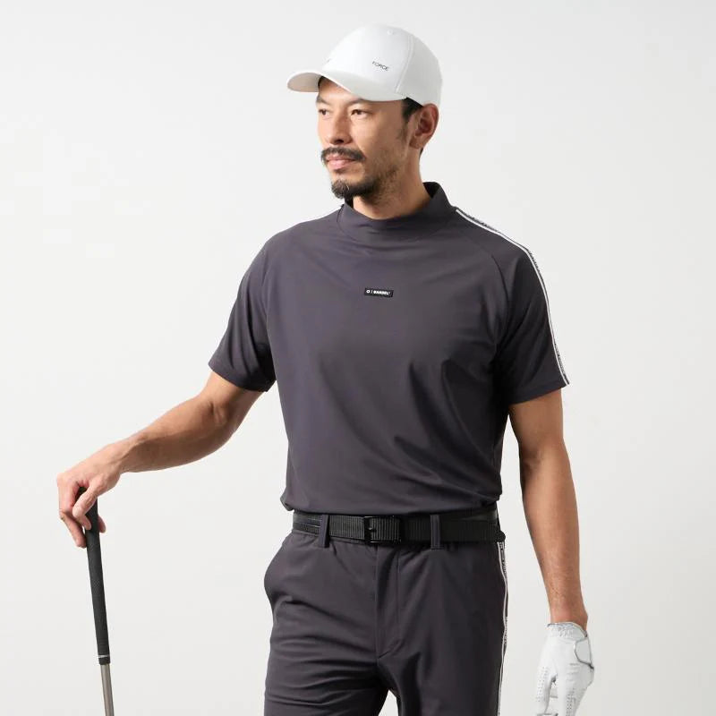 BANDEL GOLF コンセプトノーツテーピングモックネック CHARCOAL GRAY