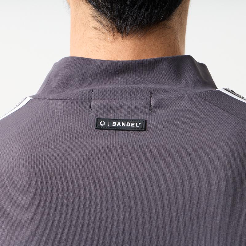 BANDEL GOLF コンセプトノーツテーピングモックネック CHARCOAL GRAY