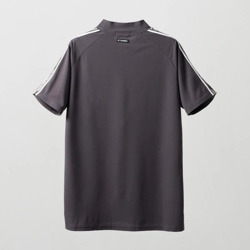BANDEL GOLF コンセプトノーツテーピングモックネック CHARCOAL GRAY
