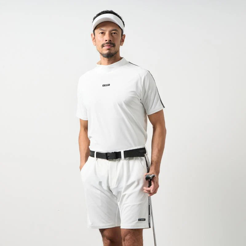 BANDEL GOLF コンセプトノーツテーピングモックネック WHITE
