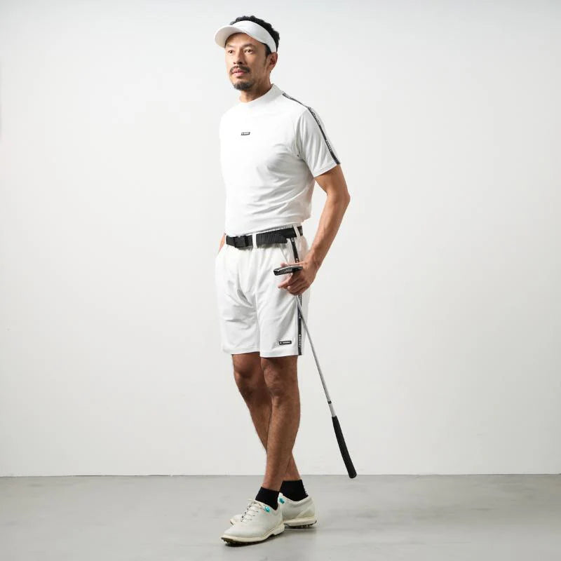 BANDEL GOLF コンセプトノーツテーピングモックネック WHITE