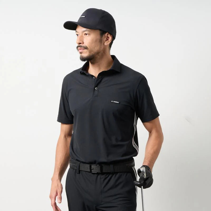 BANDEL GOLF バンデルゴルフ コンセプトノーツテーピングポロシャツ BLACK