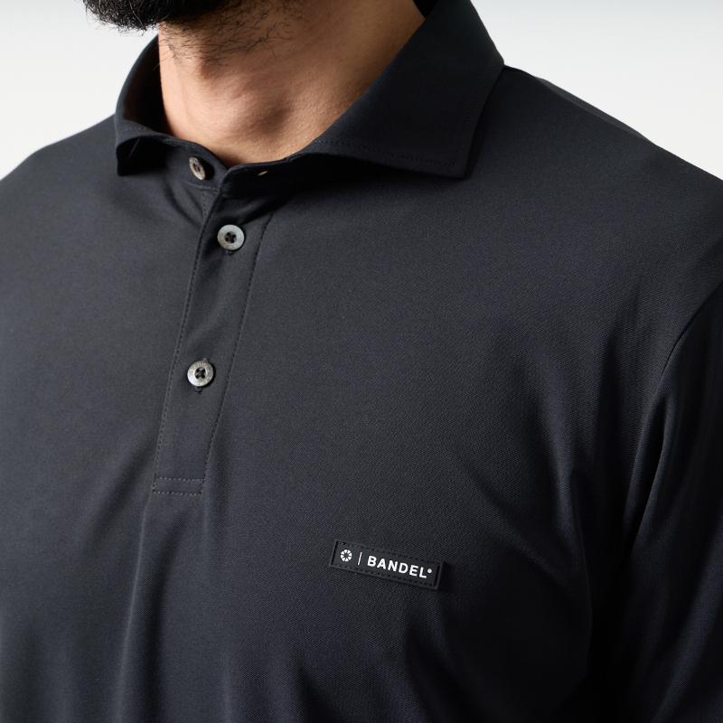 BANDEL GOLF バンデルゴルフ コンセプトノーツテーピングポロシャツ BLACK