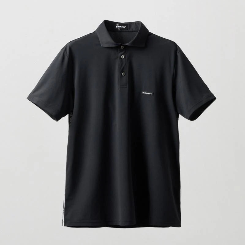 BANDEL GOLF バンデルゴルフ コンセプトノーツテーピングポロシャツ BLACK