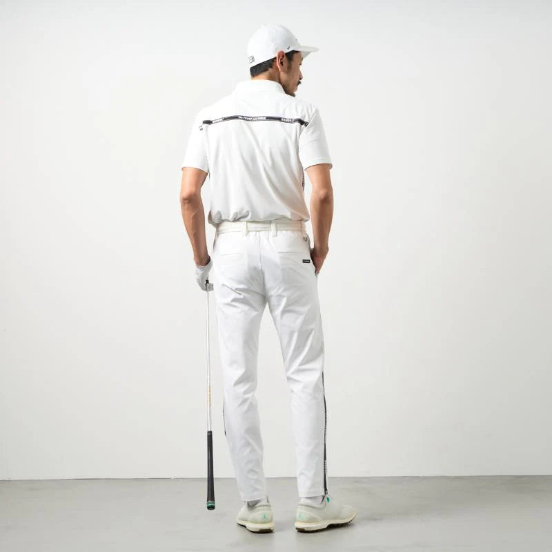 BANDEL GOLF バンデルゴルフ コンセプトノーツテーピングポロシャツ WHITE
