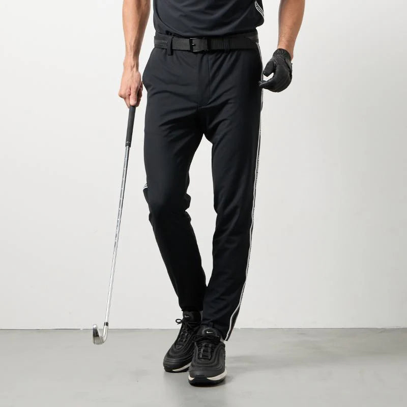 BANDEL GOLF コンセプトノーツテーピングテーパードパンツ BLACK