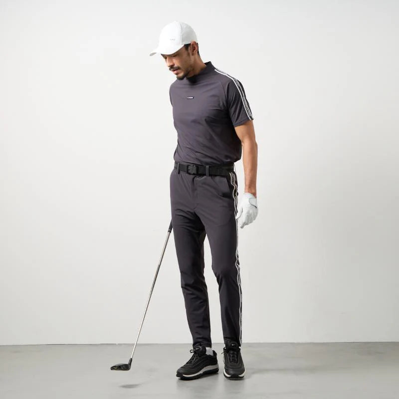 BANDEL GOLF コンセプトノーツテーピングテーパードパンツ CHARCOAL GRAY