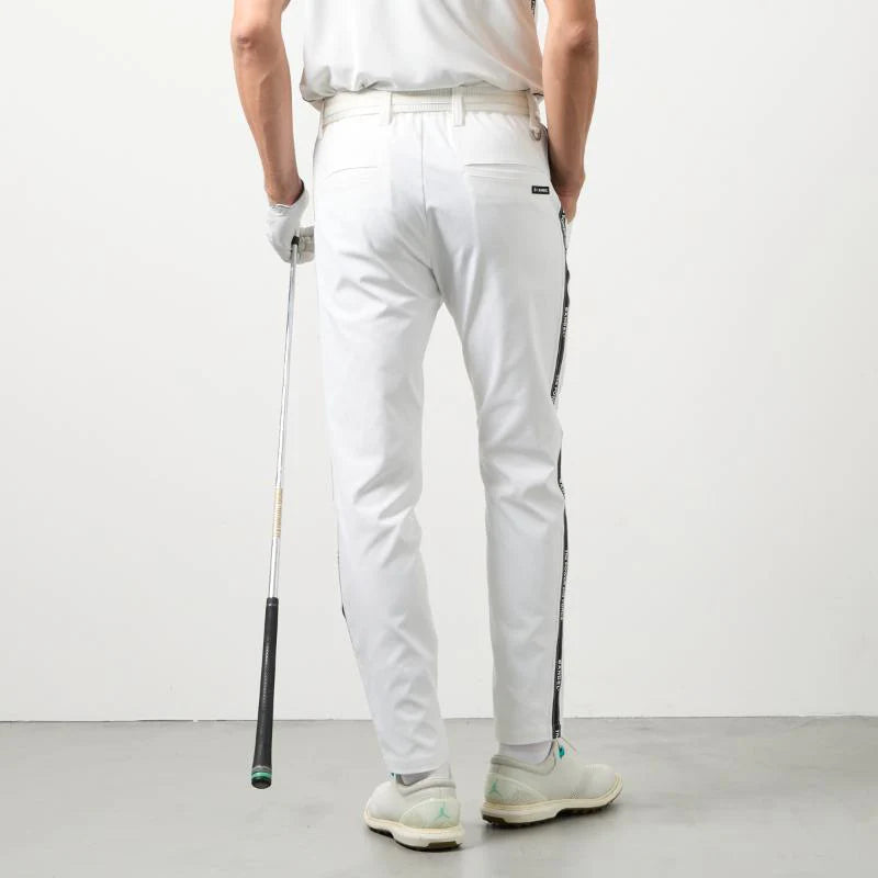 BANDEL GOLF コンセプトノーツテーピングテーパードパンツ WHITE