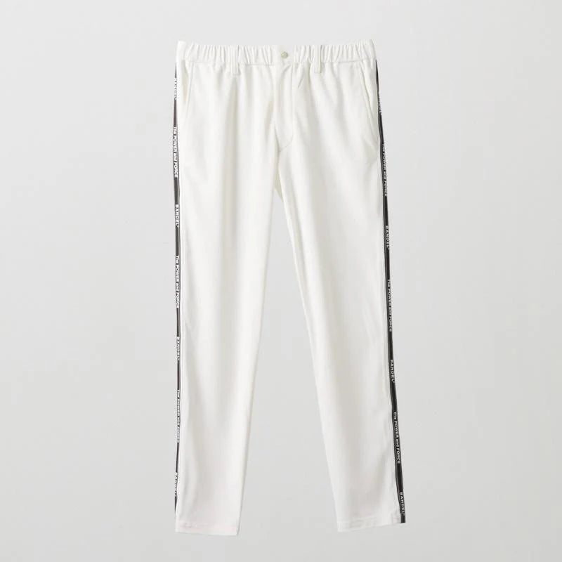 BANDEL GOLF コンセプトノーツテーピングテーパードパンツ WHITE