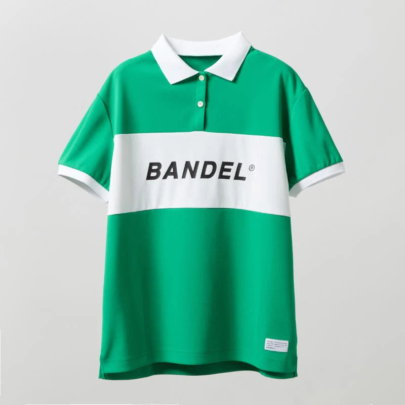 BANDEL GOLF WOMENS BICOLOR PATERN S/S LOOSE POLO SHIRTS