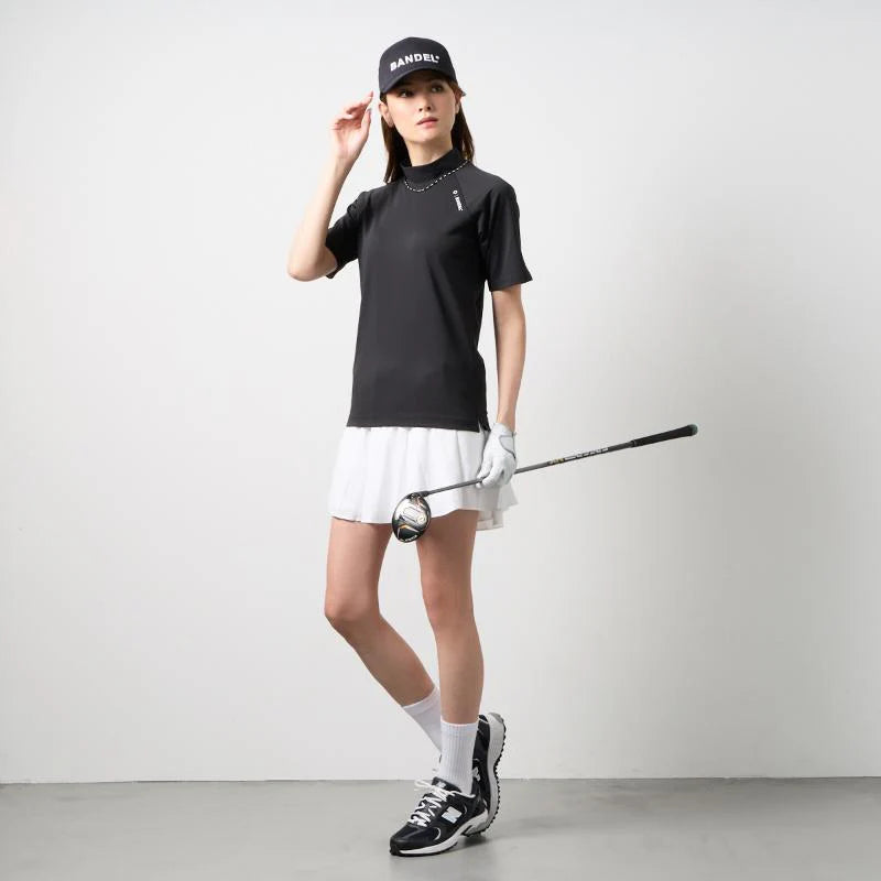 BANDEL GOLF ウィメンズ ヒートパンチングモックネック ブラック