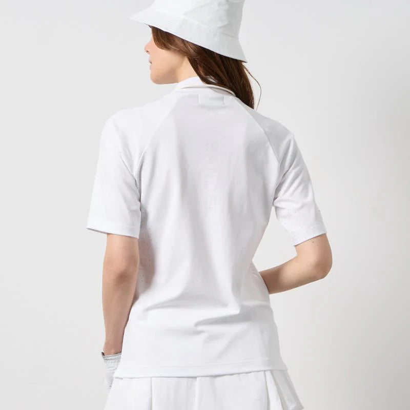 BANDEL GOLF ウィメンズ ヒートパンチングモックネック ホワイト