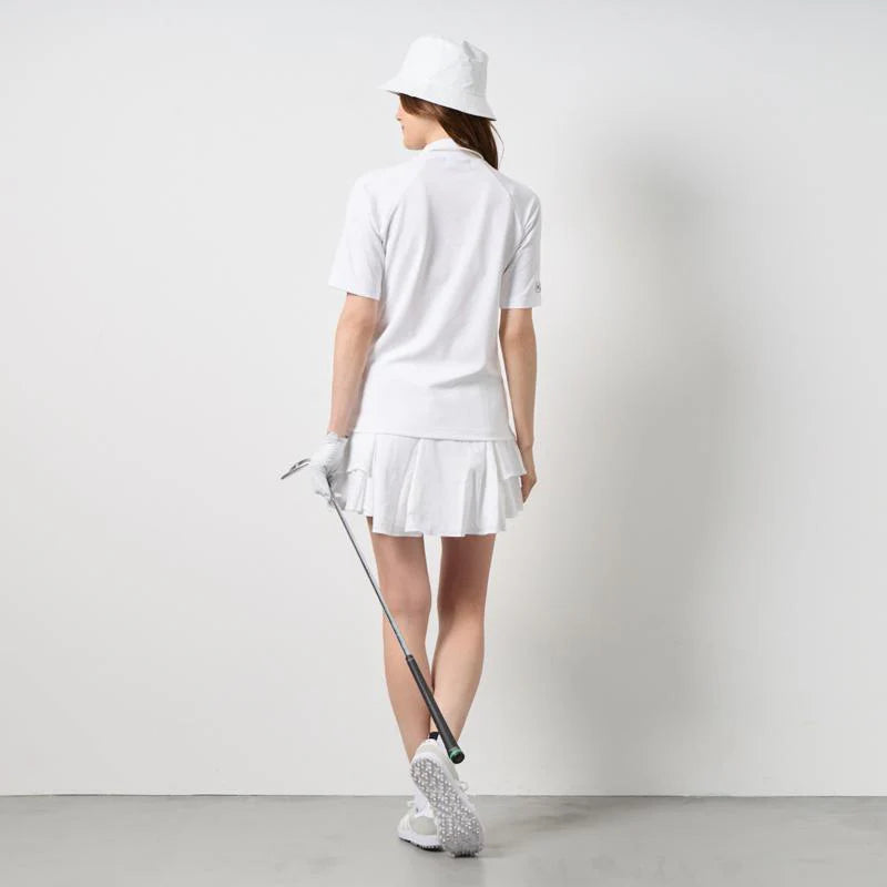 BANDEL GOLF ウィメンズ ヒートパンチングモックネック ホワイト