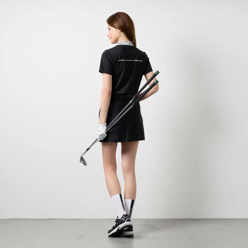 BANDEL GOLF ウィメンズ ジャガードモックネック BLACK
