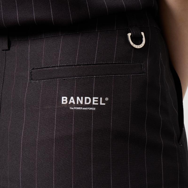 BANDEL GOLF バンデル ゴルフ ウィメンズ ピンストライプインバーテッドプリーツスカート BLACK
