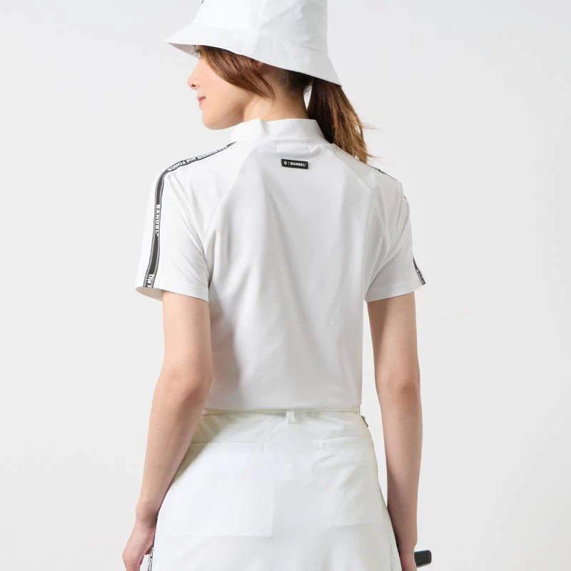 BANDEL GOLF ウィメンズ コンセプトノーツテーピングモックネック WHITE