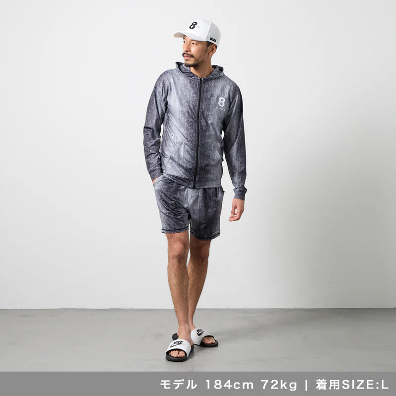 BANDEL×mutaクラッシュデニムラッシュパーカー