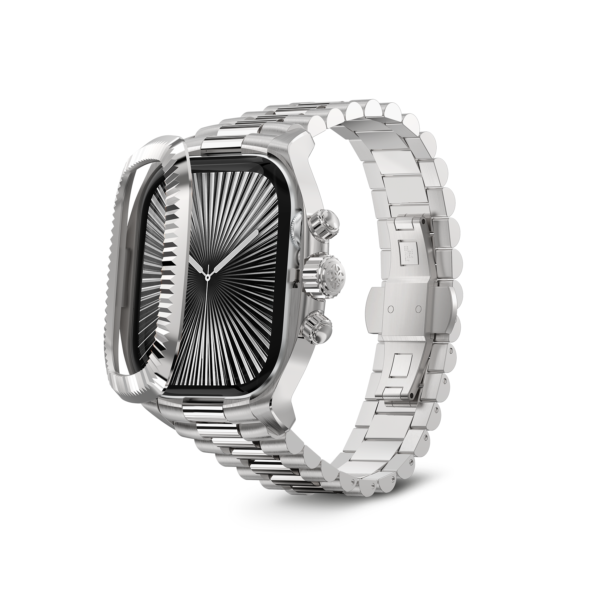 GOLDEN CONCEPT ゴールデンコンセプト Apple Watch Case - CRC46 Sirver