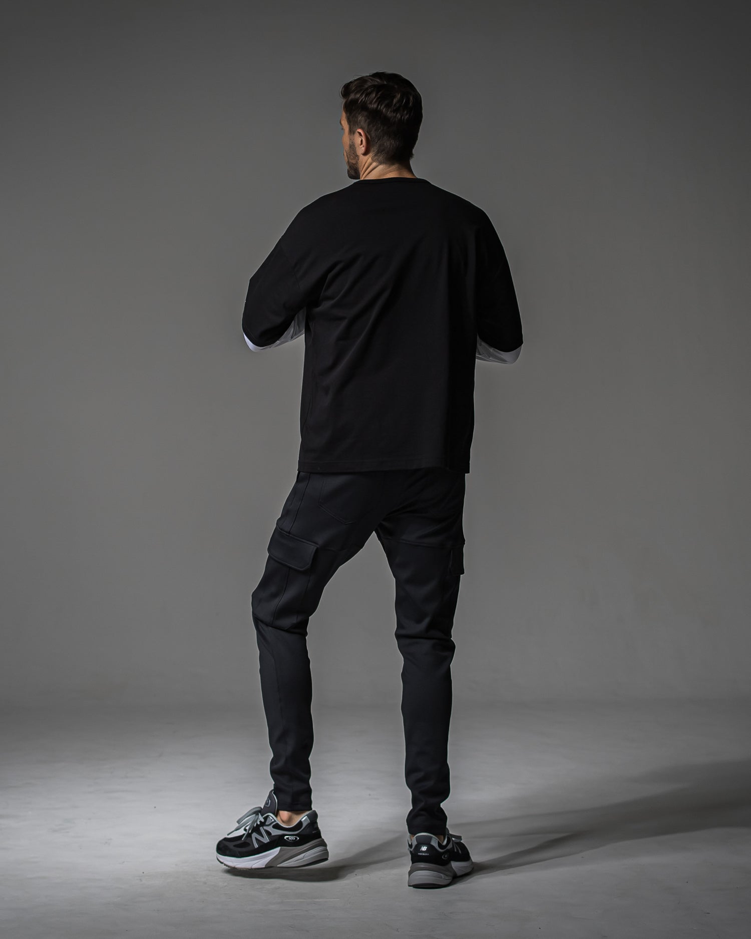 fake layered longsleave RC37-T-004 ロンT  / BKWH