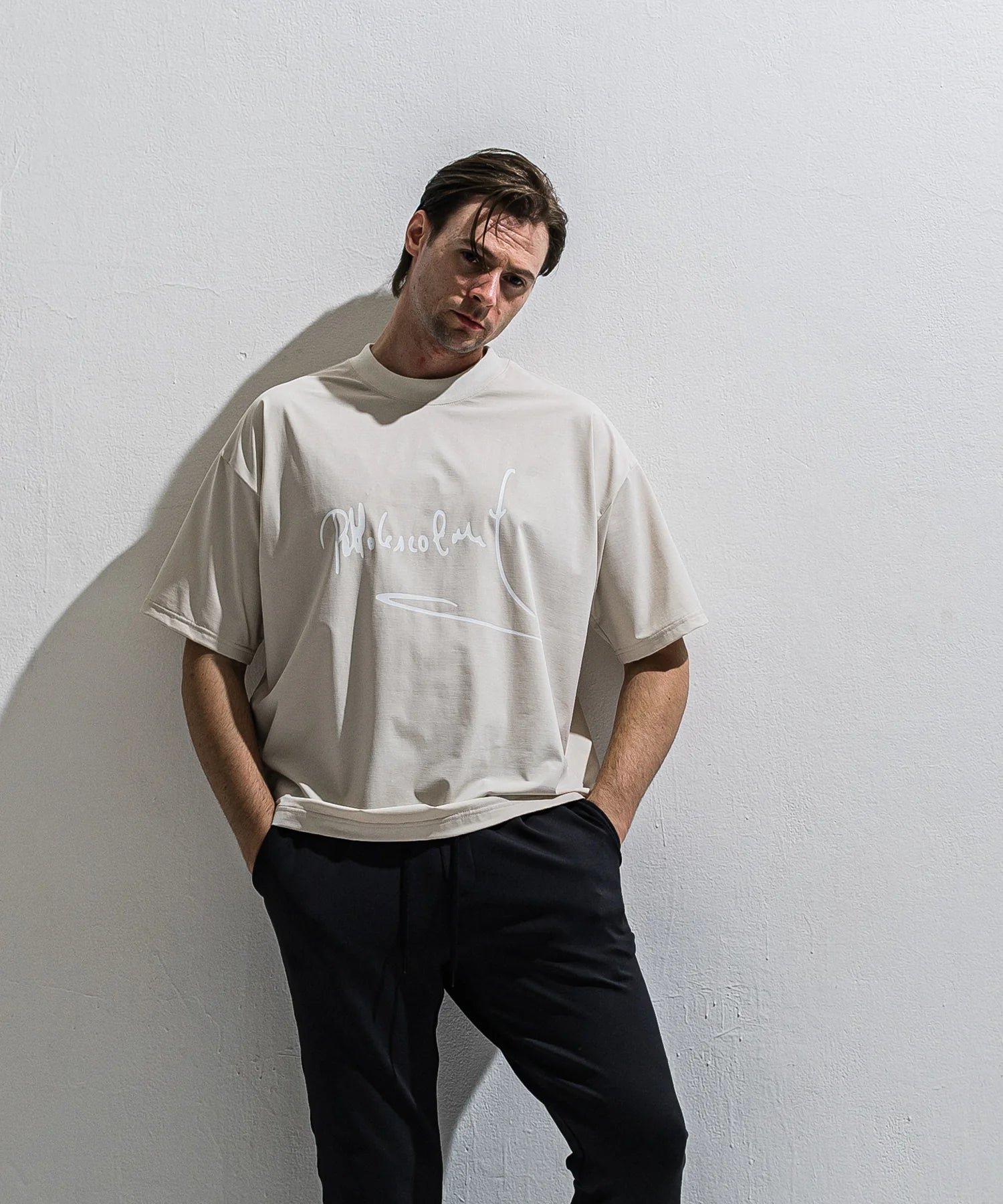 PB sign overnylon T Greyge