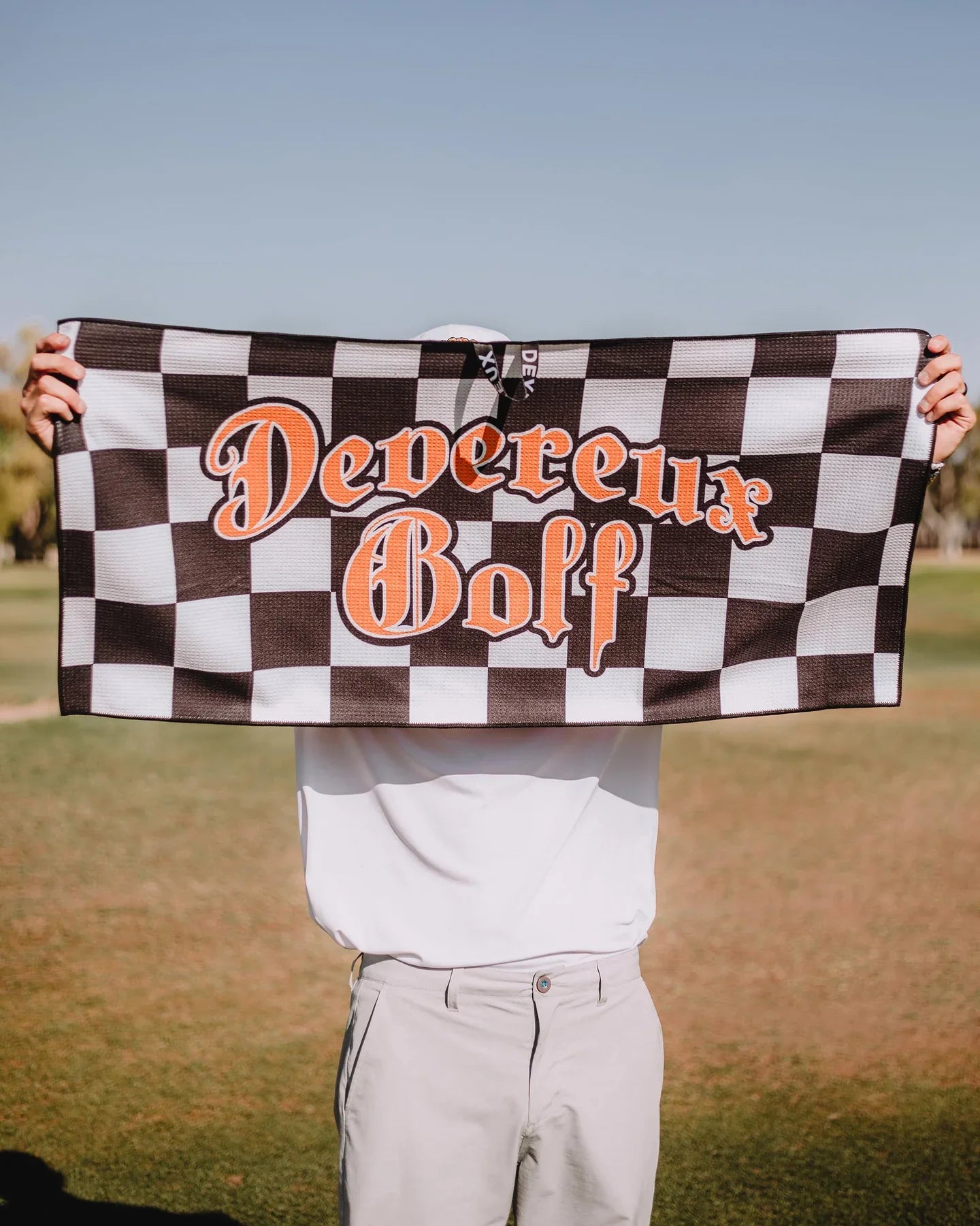 Café Racer Skull Towel 075362807-ORANGE