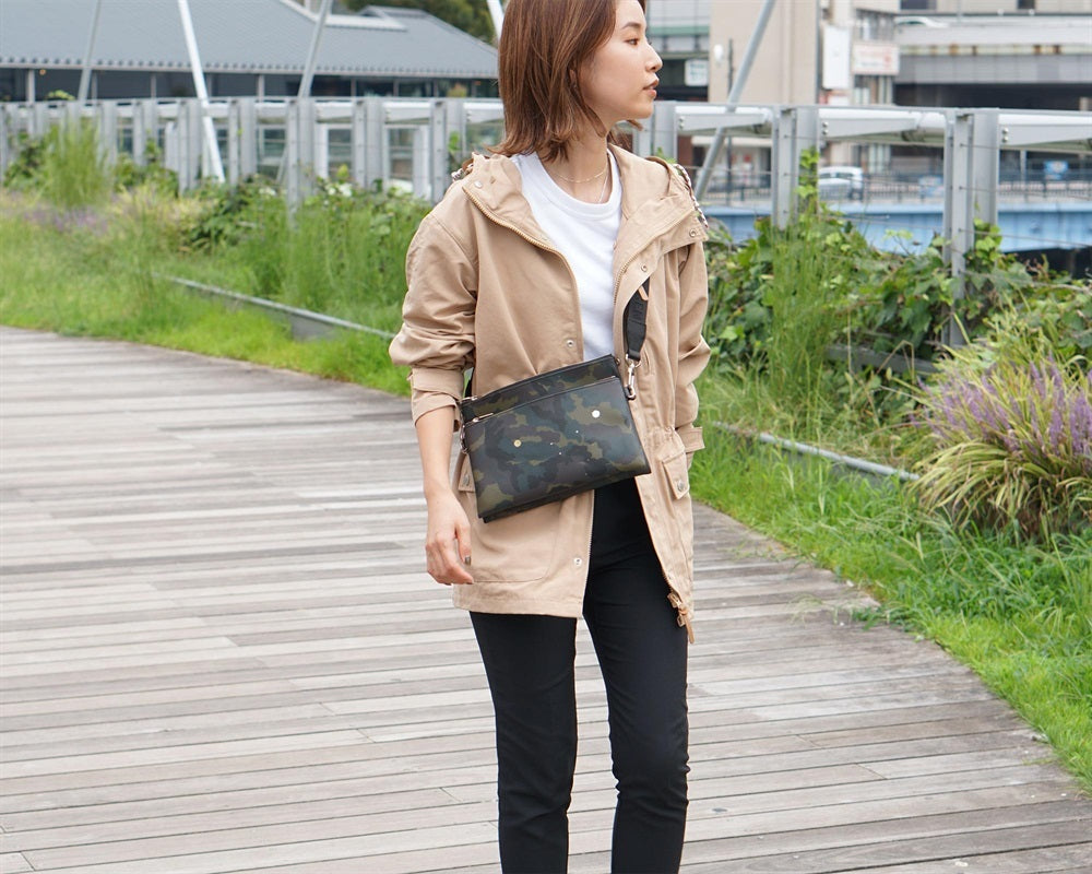GENTIL BANDIT ジャンティバンティ ダブルミニショルダーバッグ KHAKI CAMO GB2002-KCM