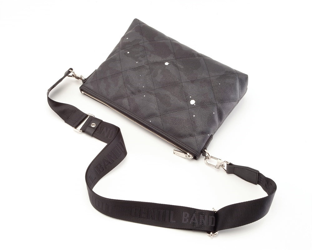 GENTIL BANDIT キルティングクロスボディ ブラックカモ