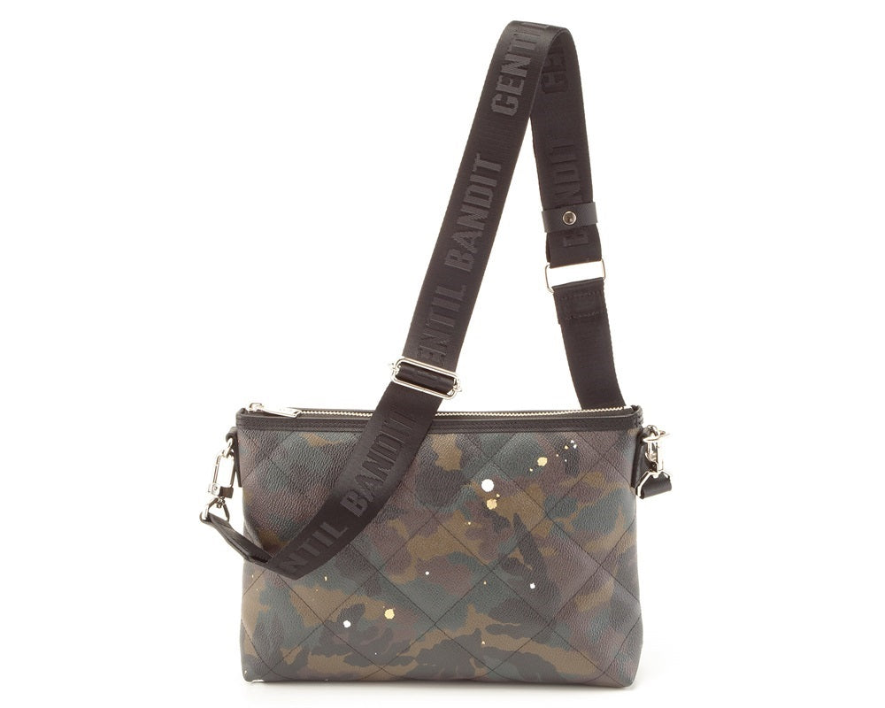 GENTIL BANDIT キルティングクロスボディ カーキカモ