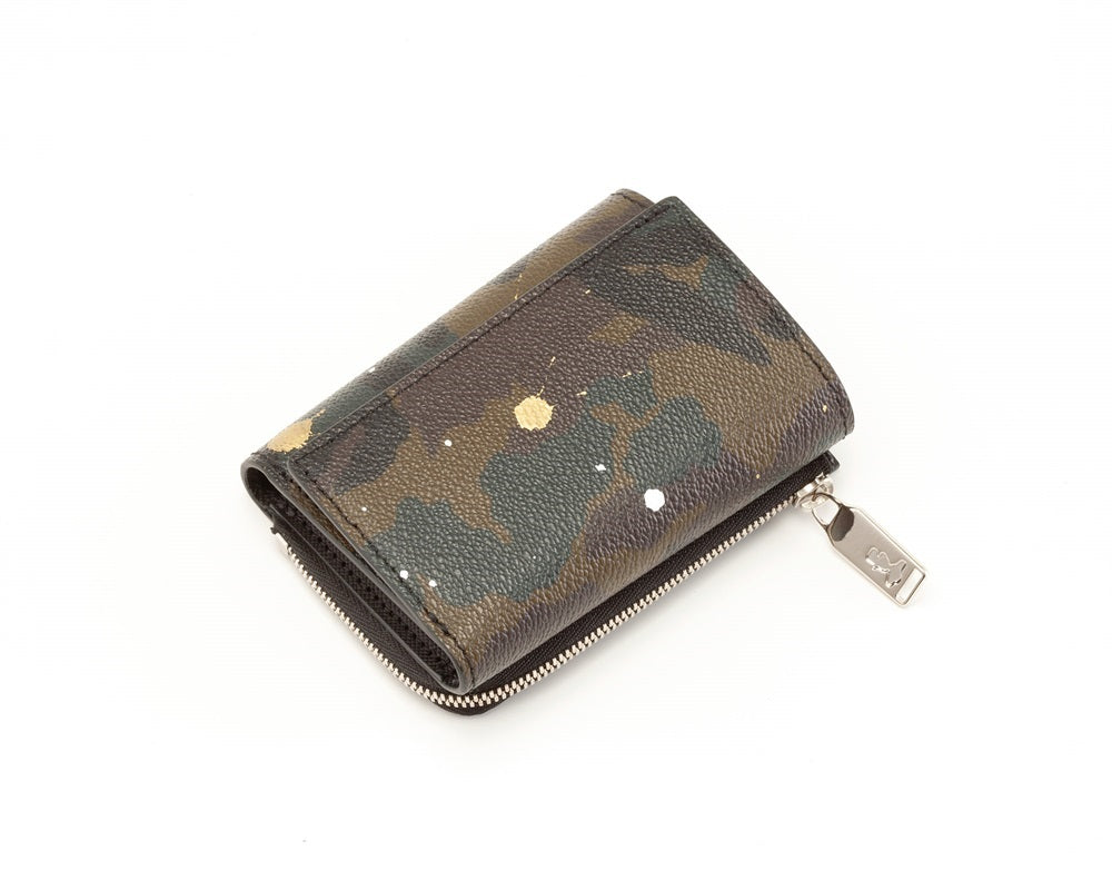 GENTIL BANDIT ジャンティバンティトライフォールドウォレット カーキカモ