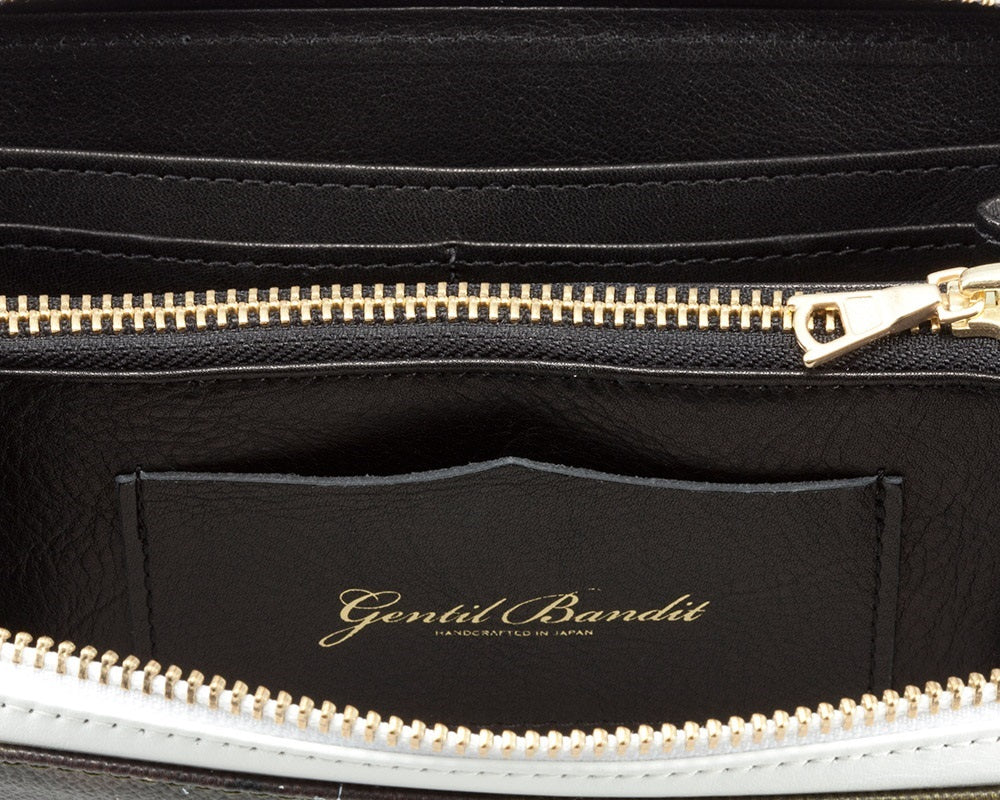 GENTIL BANDIT ジャンティバンティ ラウンドジップロングウォレット カーキカモ