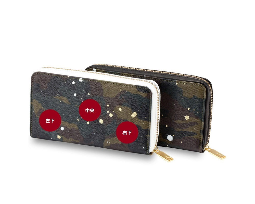 GENTIL BANDIT ジャンティバンティ ラウンドジップロングウォレット カーキカモ