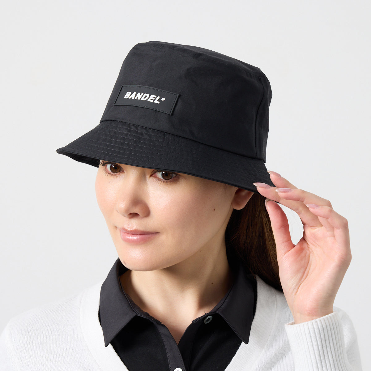 BANDEL バンデル イタリックシリコンバケットハット ITALIC SILICONE BUCKETH HAT BGC-6SISBH ブラック