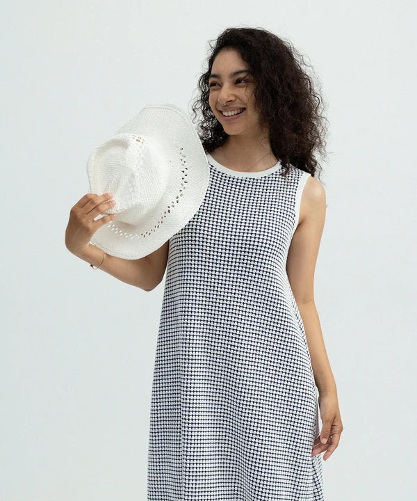 SEA GREEN BIG WAFFLE ONE PIECE BLACK