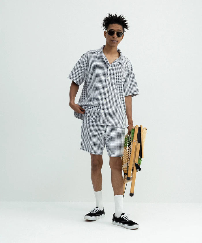 SEAGREEN BIG WAFFLE SHORTS