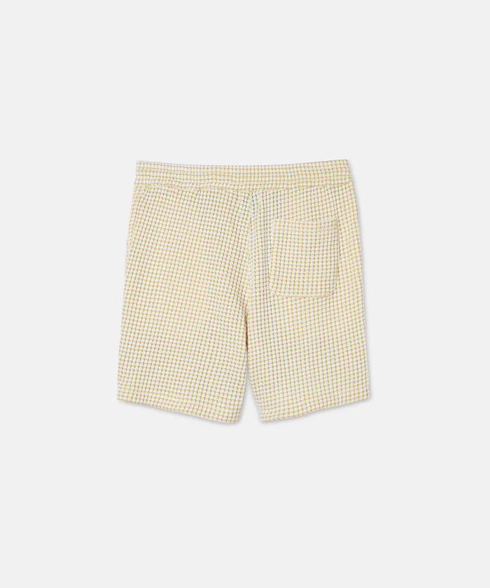 SEAGREEN BIG WAFFLE SHORTS