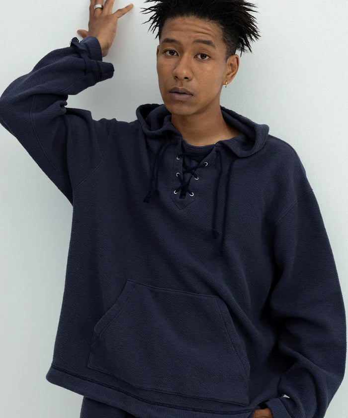 SEAGREEN CRATER LACEUP HOODIE