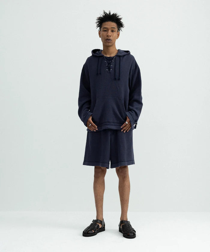 SEAGREEN CRATER LACEUP HOODIE